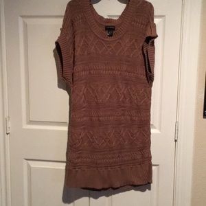 Sweater tunicwith short sleeve